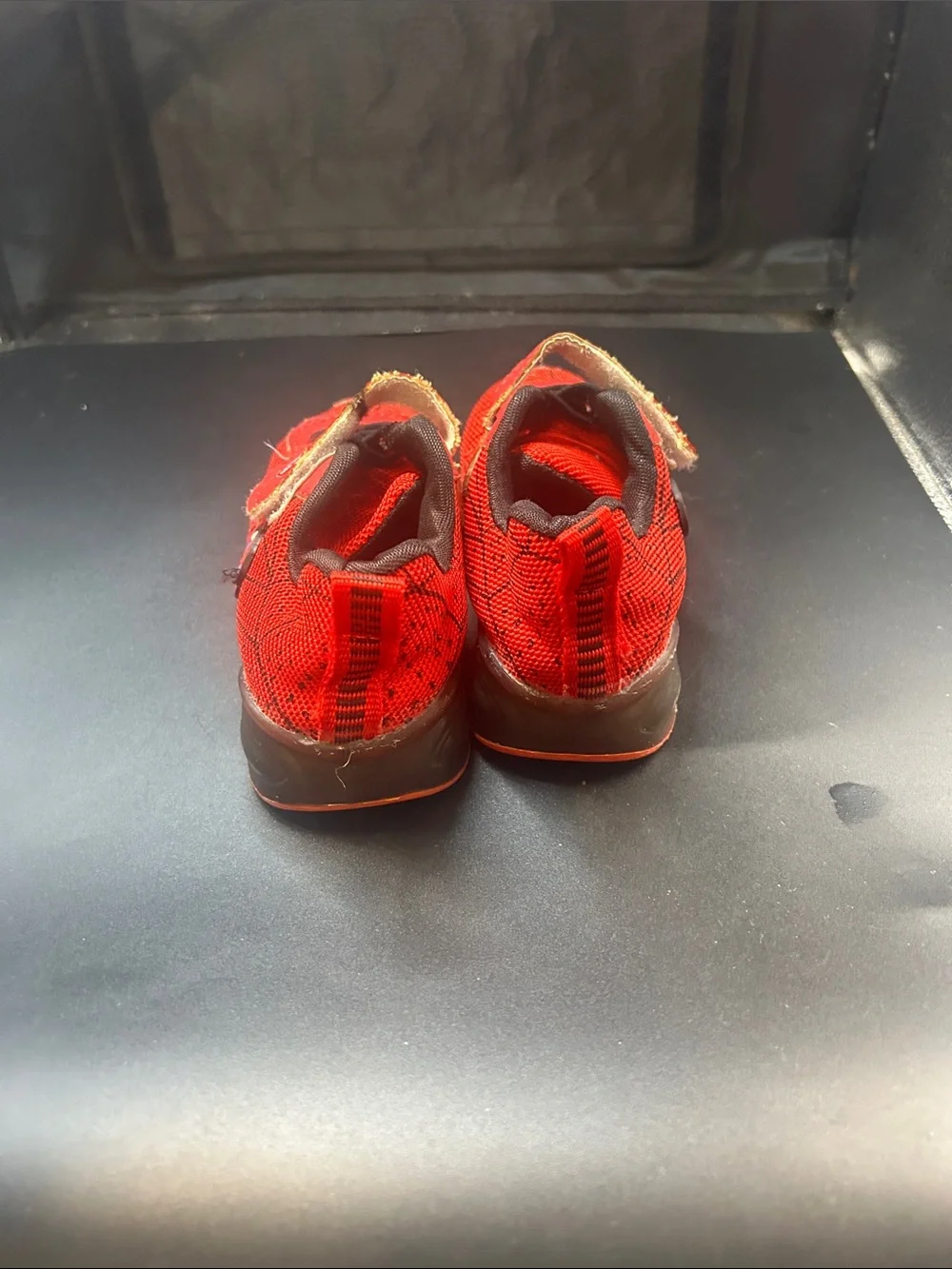 Kids Red Spider-Theme Light-Up Sneakers